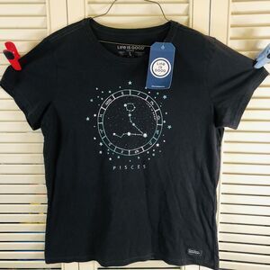 Men's Zodiac Constellation Pisces Crusher Tee New